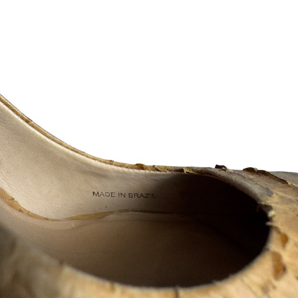 New Pour La Victoire Irina Snakeskin High Heel Shoes Made in Brazil Size 8 - Picture 8 of 8